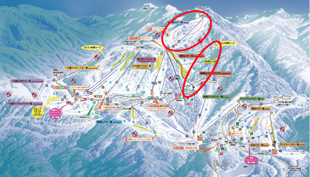 shiga-kogen-central-map-sidecountry