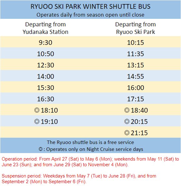 ryuoo-shuttle-bus-timetable