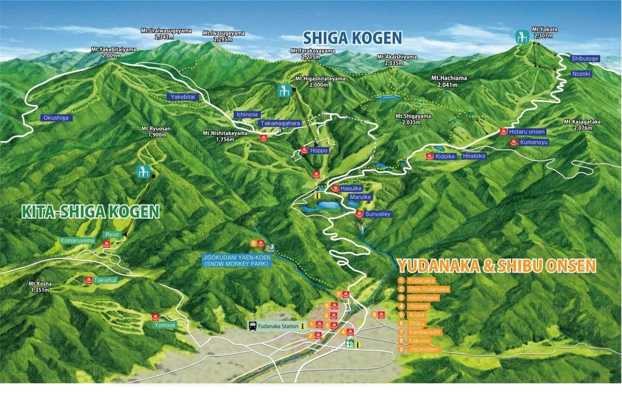 shiga-kogen-highlands-green-season-map